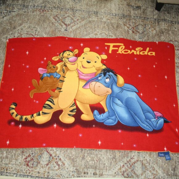 POOH BLANKET (Florida) 3 x 4.5 feet - Picture 1 of 2